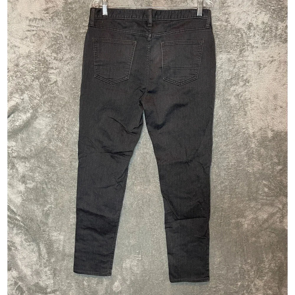 Banana Republic Men 33x32* Athletic Fit Taper Travel Jean 5 Pocket Stretch Gray